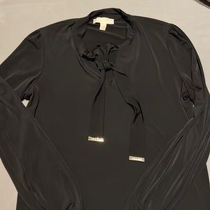 MICHAEL Michael Kors Woman’s Long Sleeve Black Blouse.